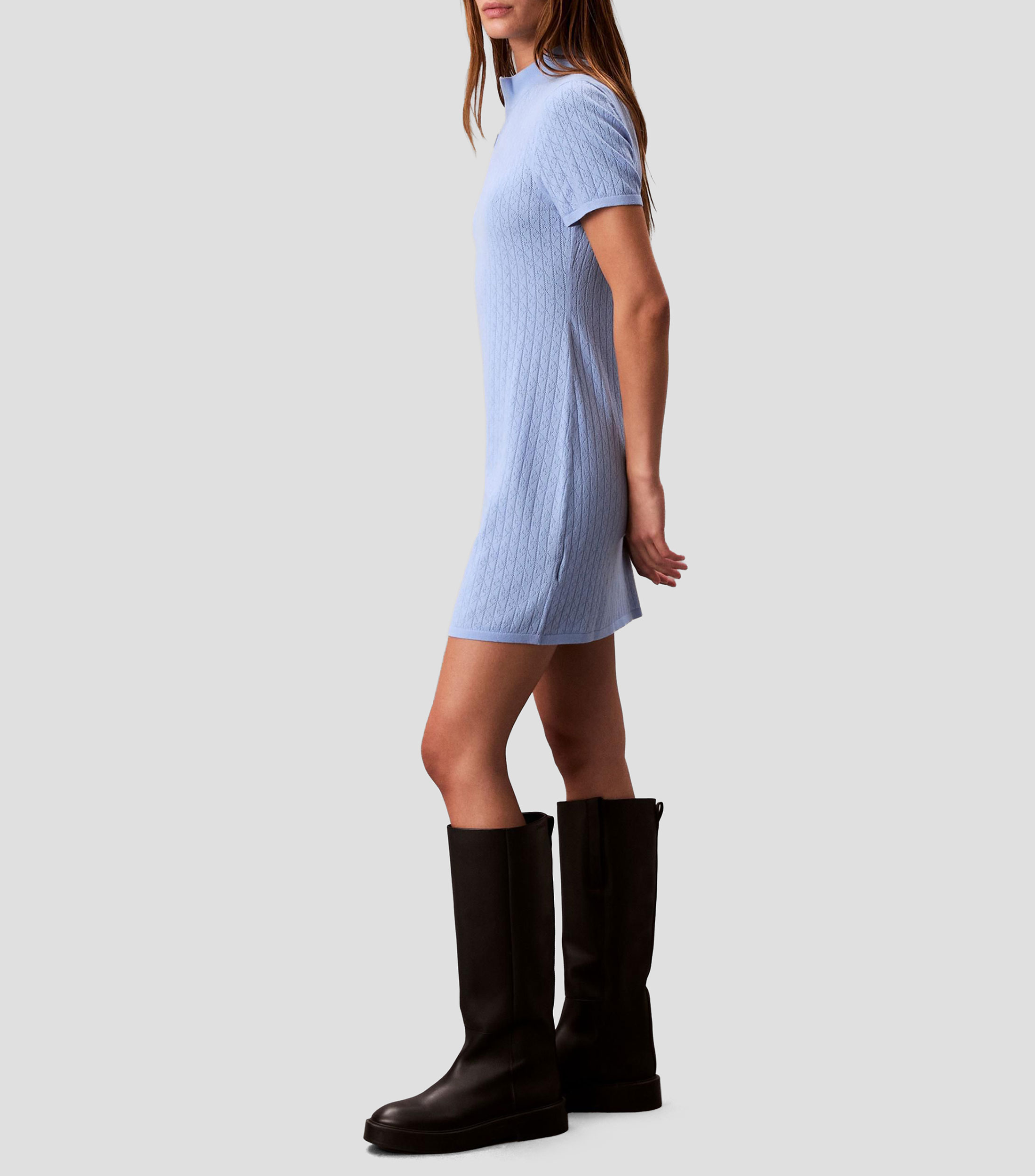 Vestido mini de diseño sólido Mujer